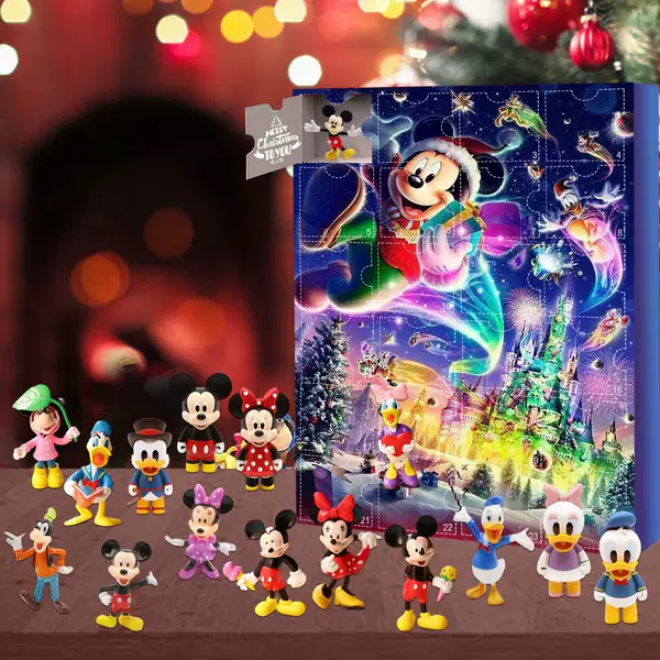 Christmas Cross-Border Mickey Mouse Blind Box Ornaments Stitch Ornaments Design Blind Box Home Courtyard Design 24 Grids