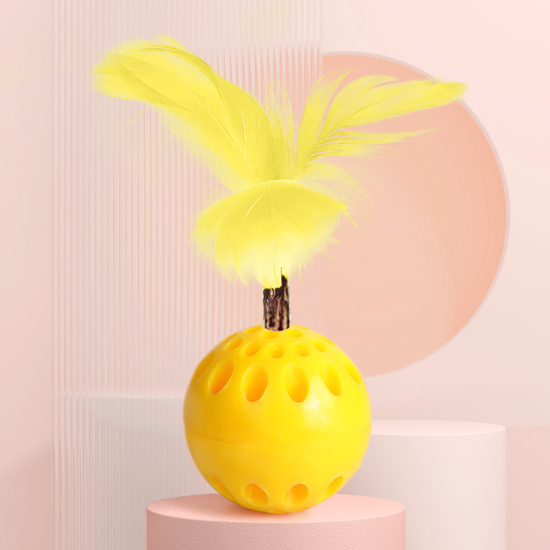 Pluma amarilla-Bola de hoyo