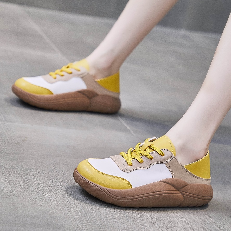 Ladies Casual Shoes Walking Shoes Work Shoes Sneakers Fabric Easy To Clean Breathable Versatile Footgear Footwear_voghion.com