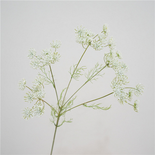 Artificial flower 5-head lace green grass decoration fake flower arrangement landscape cafe club soft decoration photography props