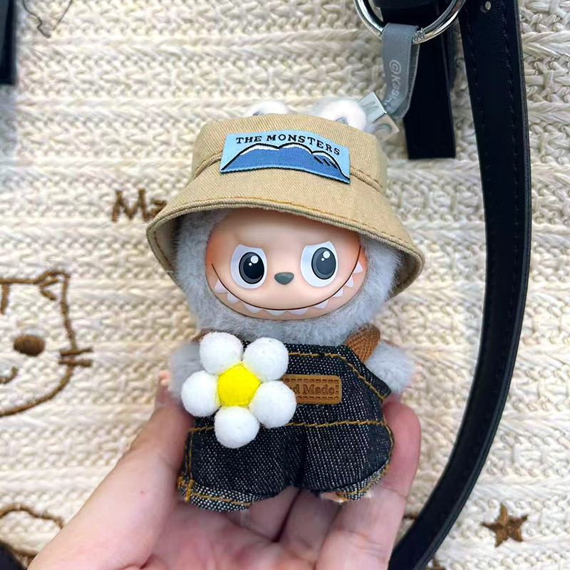 仅衣服-新款四代labubu娃衣针织套装心动密码4.0迷你拉布布替换装|undefined