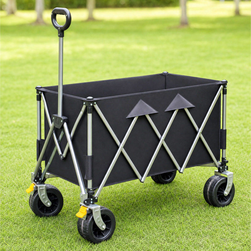 Outdoor Large-Capacity Camping Cart, Quick-Release Collapsible Camping Trolley, Portable Camping Cart, Outdoor Fishing Cart, Cross-Border