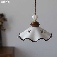 レトロな手描きの陶磁器のシャンデリア中古のフレンチクリーム風のレストランのベッドの玄関の家に入る民宿の日本式の茶室の明かり