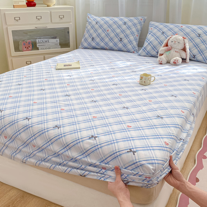 Madre y bebé dormir desnudo clase A cama de una sola pieza cama de algodón puro cubierta de cama de algodón lavado con agua cama de algodón cama de tres piezas