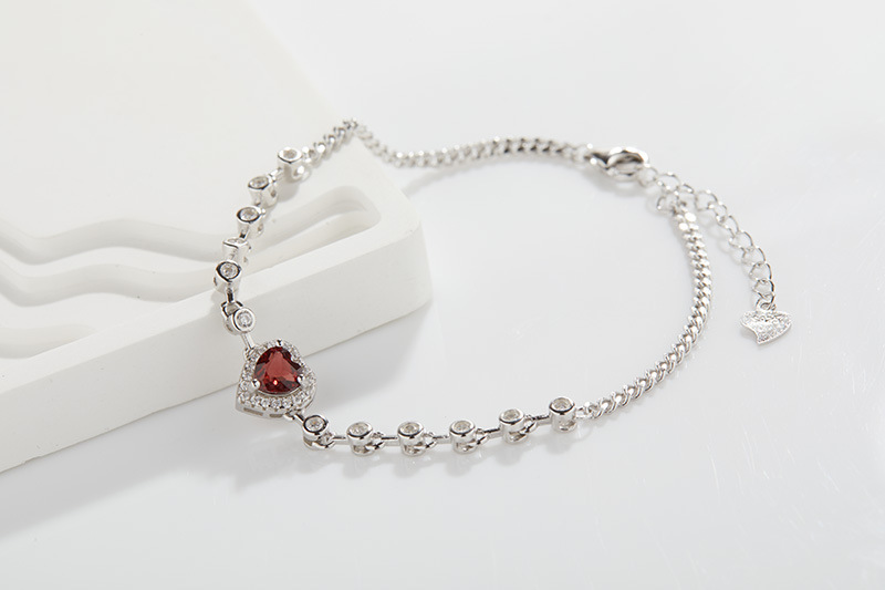 Women's Gender 925 Sterling Silver Bracelets Simple Style Classic Style