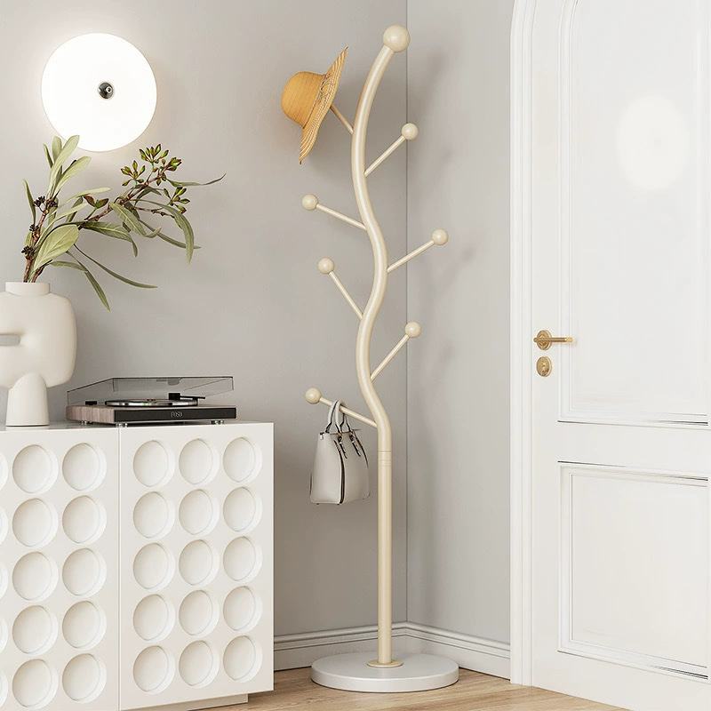 Крем ветровой сети красная вешалка для спальни от пола до пола вешалка простой домашний вертикальный вешалка для хранения одежды