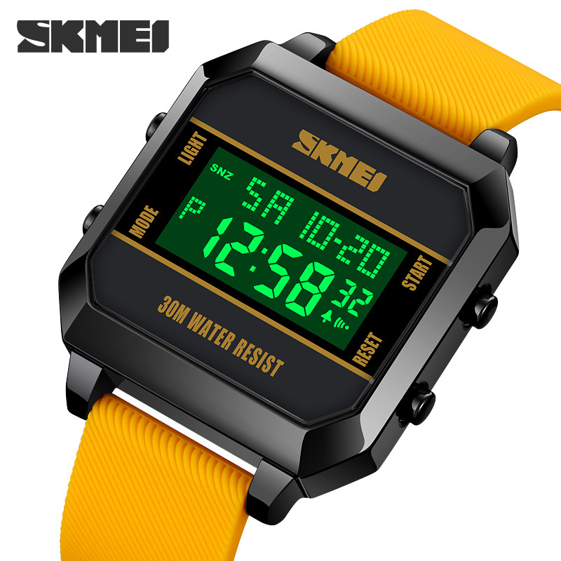 SKMEI comercio exterior venta caliente de los hombres LED reloj electrónico multifunción impermeable cuenta atrás reloj deportivo hombres