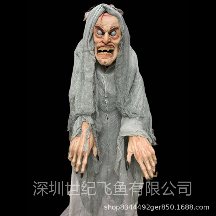 Accesorios de Halloween casa embrujada bar cámara de escape horror atmósfera diseño diablo asistente toque Sonido luminoso