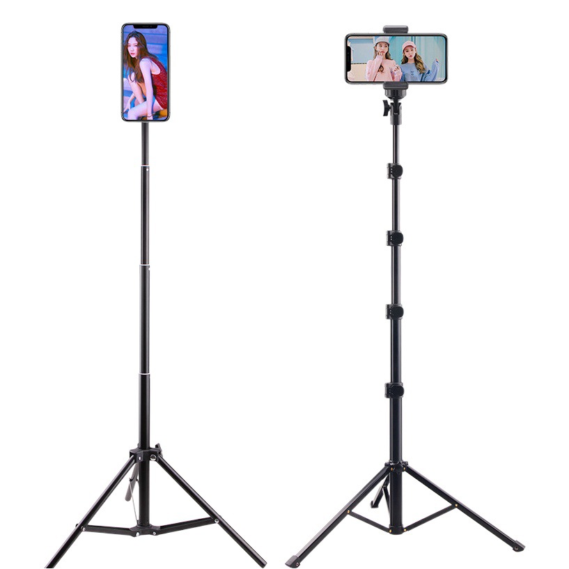Teléfono móvil selfie stick trípode TikTok transfronterizo Bluetooth fotografía al aire libre portátil piso soporte en vivo