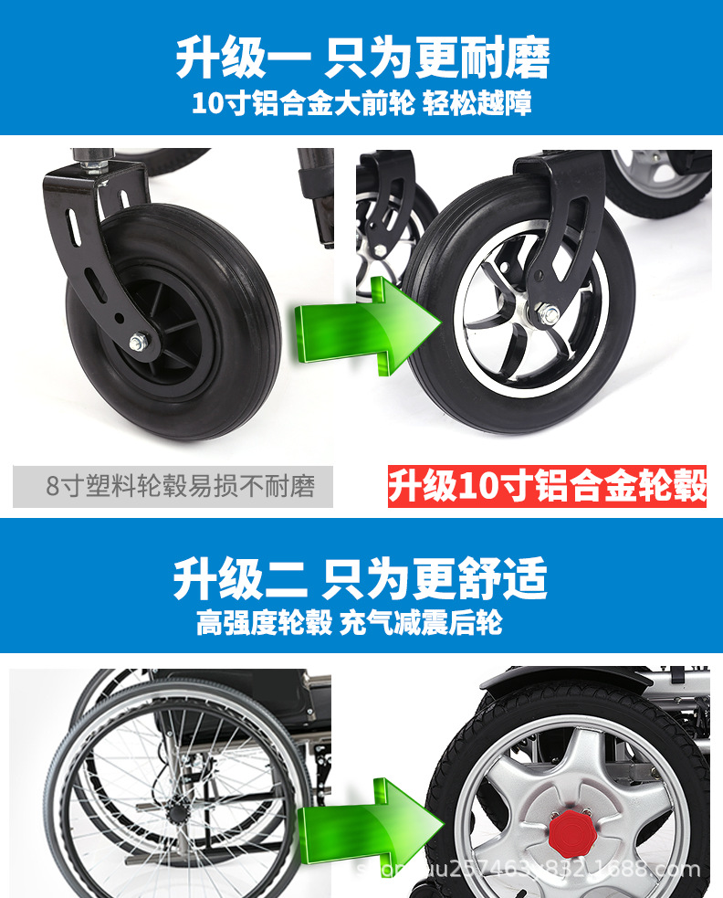 Wheelchair manufacturers Four-wheel scooter for the elderly and the disabled Foldable chair Intelligent electric wheel chair Foldable portable wheelchair