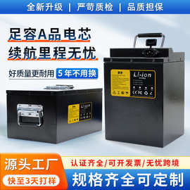 新国标48伏电动二轮三轮车锂电池60V电瓶外卖摩托车长续航电池