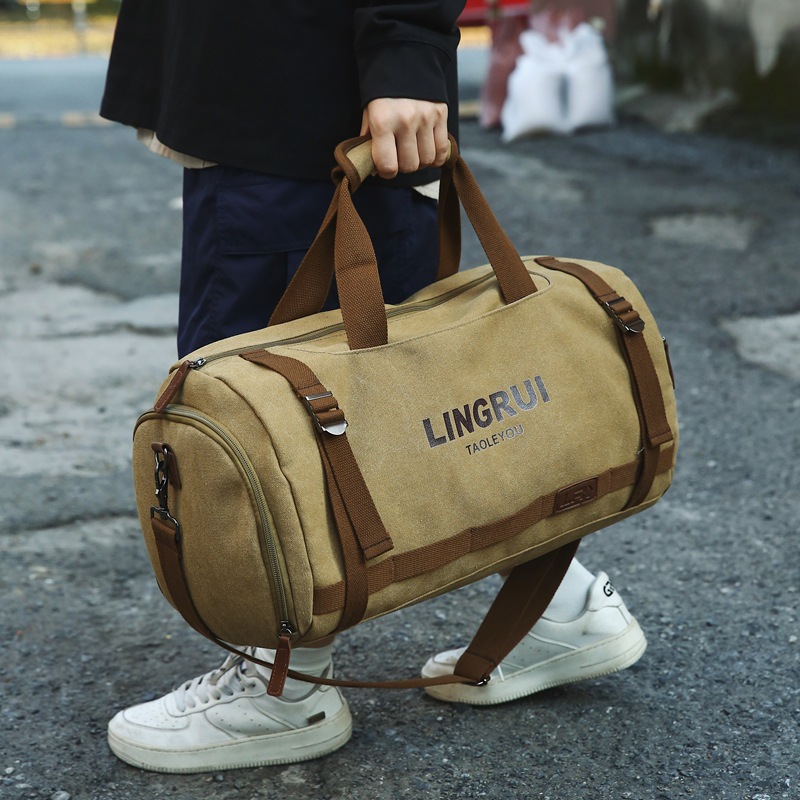 Carta simple bolsa de viaje de viaje de corta distancia alta sensación bolsa de equipaje de gran capacidad bolsa de lona portátil bolsa deportiva bolsa de fitness hombre