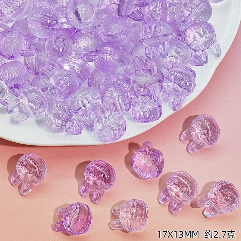 潮流卡通拉布布琉璃异型珠散珠吊坠手工DIY手串项链发簪饰品配件|undefined