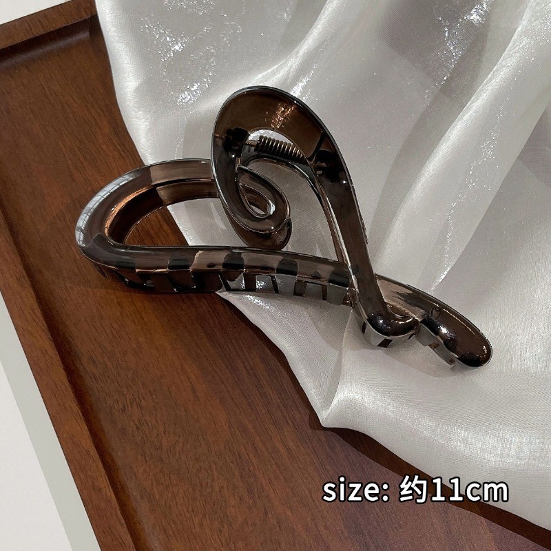 Clip de pelo de gran tamaño esmerilado simple Cabeza trasera updo horquilla de alto grado tiburón clip horquilla tocado al por mayor