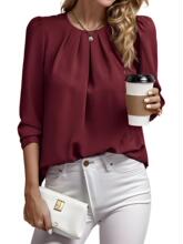 A 58001 Wrinkle Round Neck Shirt ���ވA�I�r�� �W���羳