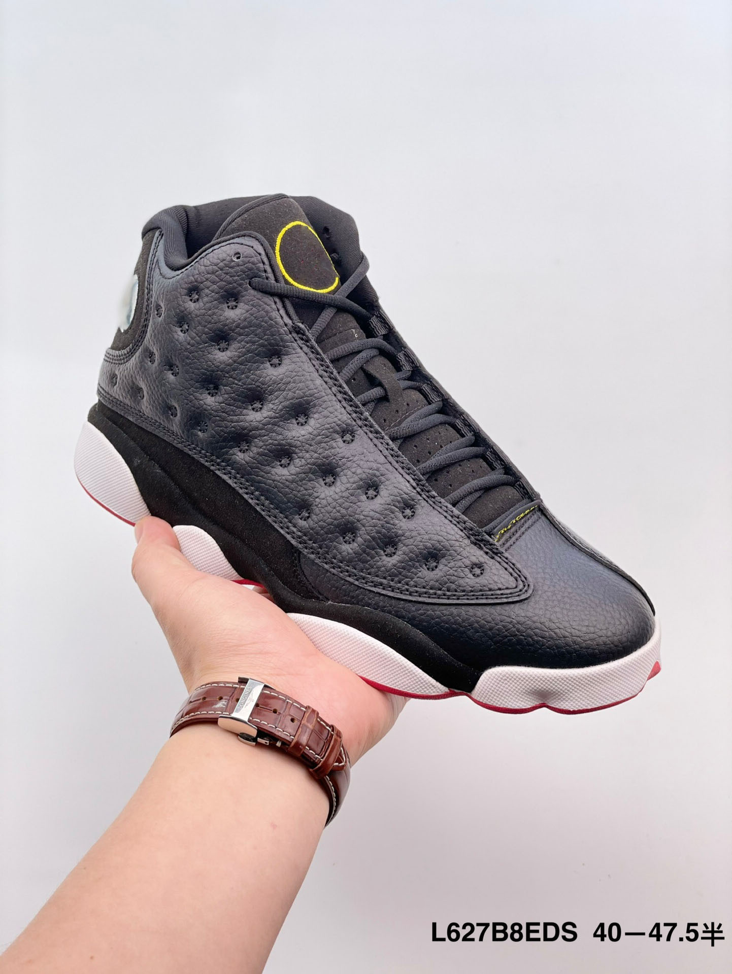 Placa de carbono original transfronteriza de otoño de alto nivel blanco marrón trigo AJ13 serie de zapatos de baloncesto de 47.5 yardas zapatos deportivos para hombres image 14