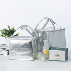 Insulated bag with film non-woven aluminum foil heat insulation bag, carry-on cake insulation bag, pizza steak takeout ice bag