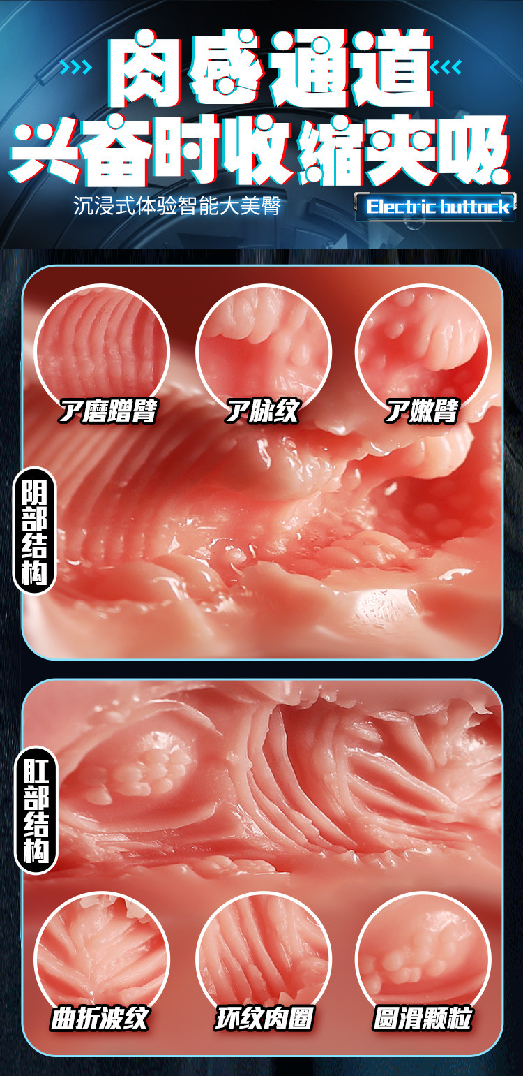 Jiuai Inflatable Half-body Adult Doll TPE Manual Male Masturbation Device — detail image 12