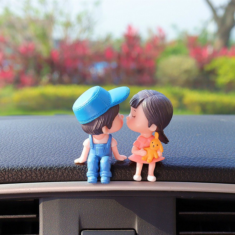 Celebridades de Internet, el mismo estilo, decoración de pareja de coche, joyería interior, decoración de consola central, espejo retrovisor de coche, decoración de pastel de pareja