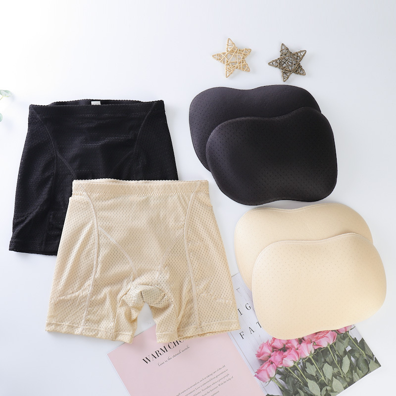 European and American fake butt safety pants to enlarge buttocks and crotch, butt lifting panties, women's body shaping and tummy control pants