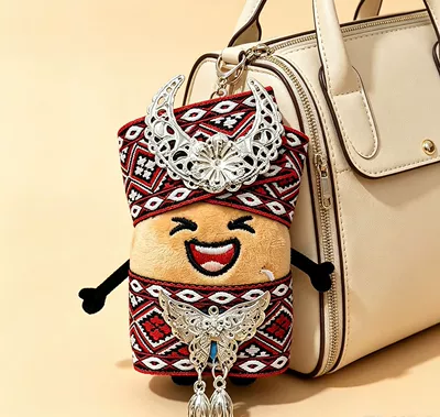 toy refrigerator magnet potato pendant, Pluş açarlıqlar - miaojiang-small-potato-pendant-17