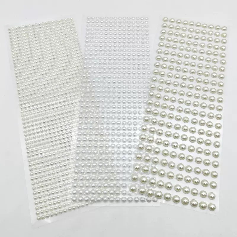 Пластырь-подложка с жемчугом для декоративного оформления (Cross-border hot-selling pearl stickers) полуовальная плоская нижняя defense жемчужные наклейки DIY ручная кладь геометрическая форма автомобильные наклейки