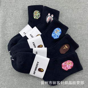 ��ϵ�L��BAPE�m�Ӻڰ�ɫԳ���^�̽����m��Ͳ�Ӻ�ë�������m����