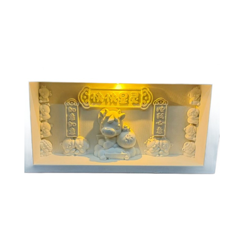 Luz Nocturna de Figura de Yeso para Pintar DIY de Yeso Función de Luz Nocturna para Niños y Jardín de Infantes