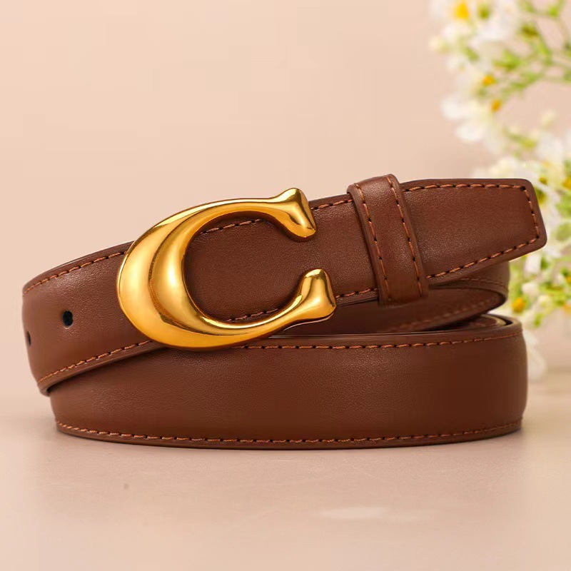 Arco de Triunfo cinturón de las mujeres nuevos pantalones vaqueros con cinturón de cuero genuino de las mujeres de moda todo partido decorativo de las mujeres de piel de vaca