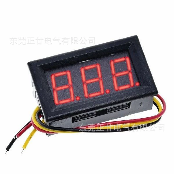 DC 0-100V трехпроводная головка вольтметра постоянного тока цифровой вольтметр 0,56 lED цифровая трубка цифровой дисплей измерительная головка