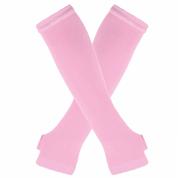 Fuchsia sleeves, gloves