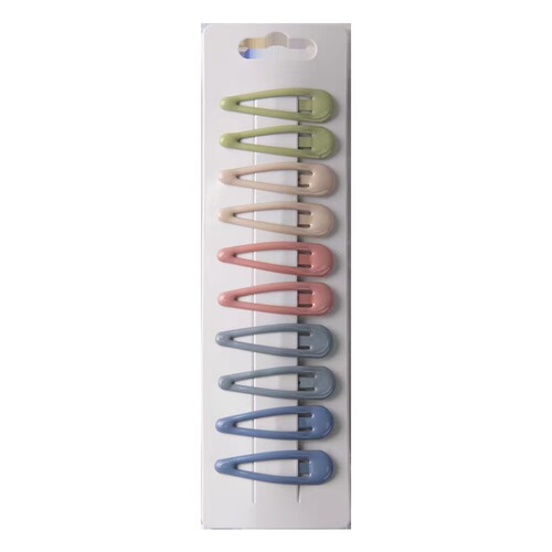 New style lacquered drop resin BB clip colorful waterdrop children hair clip candy color sweet girl hair pin cute side clip