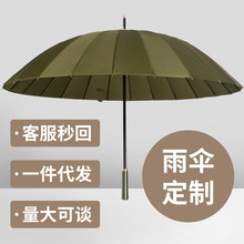 24骨直杆伞定长柄伞制加大双人抗风商务高尔夫礼品广告伞牢固