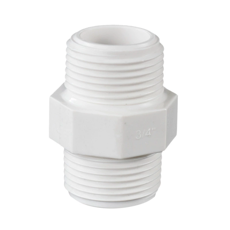 PVC Given the outer pipe outer thread directly plastic upper water pipe directly through the connector building materials inner tooth accessories