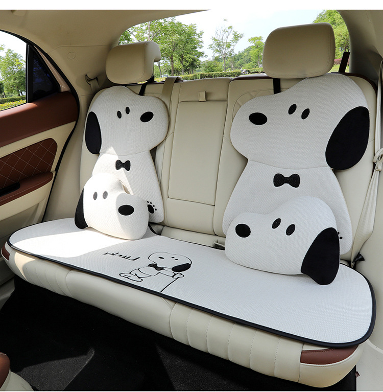Car seat cushion for all seasons, cute cartoon internet-famous seat cover, simple internet-famous car seat cover, single piece