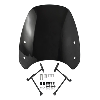 Suitable for Ben-Tian CL300 CL500 22-24 modified motorcycle front windshield deflector (Motorcycle front windshield) - smoky-black