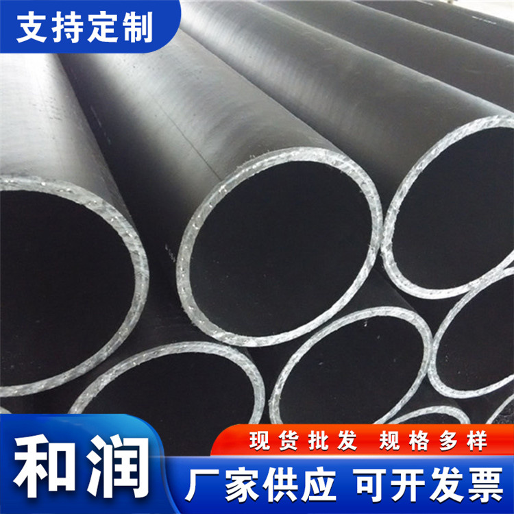 和润塑胶制品厂现货PE钢丝网骨架管黑色PE给水管大口径销售消防管