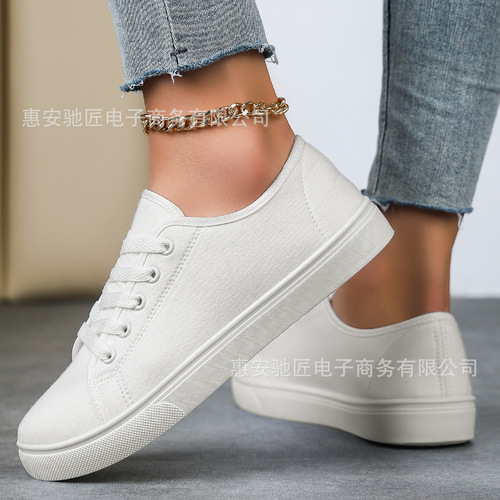 White Canvas Shoes Couples Sports Shoes Training Large Size Men's and Women's Shoes Non-slip Wear-resistant Gym Shoes New Arrival