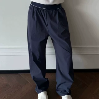 美式速干运动裤男夏季薄款冰丝垂感阔腿裤子高级感户外休闲直筒裤