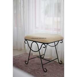 法式复古梳妆凳家用卧室化妆凳子中古风设计床尾凳化妆凳移动琴凳