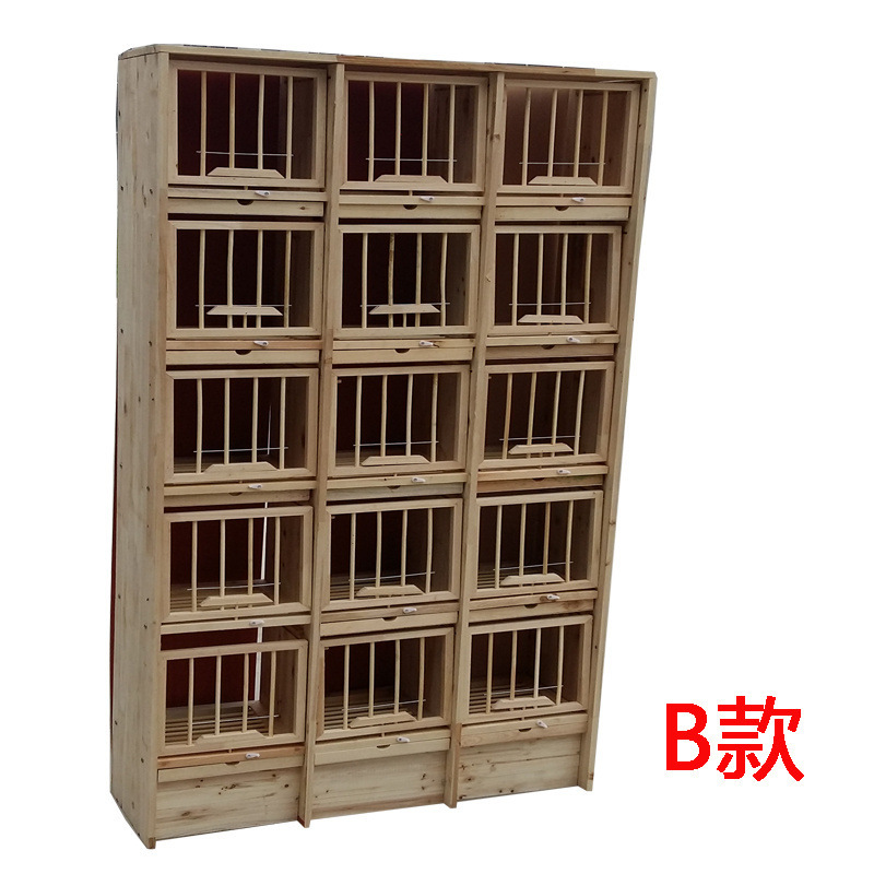 鳩組み合わせ鳩の巣箱競技鳩ケージ木製器具大型マッチングケージ無垢材種鳩調整|undefined