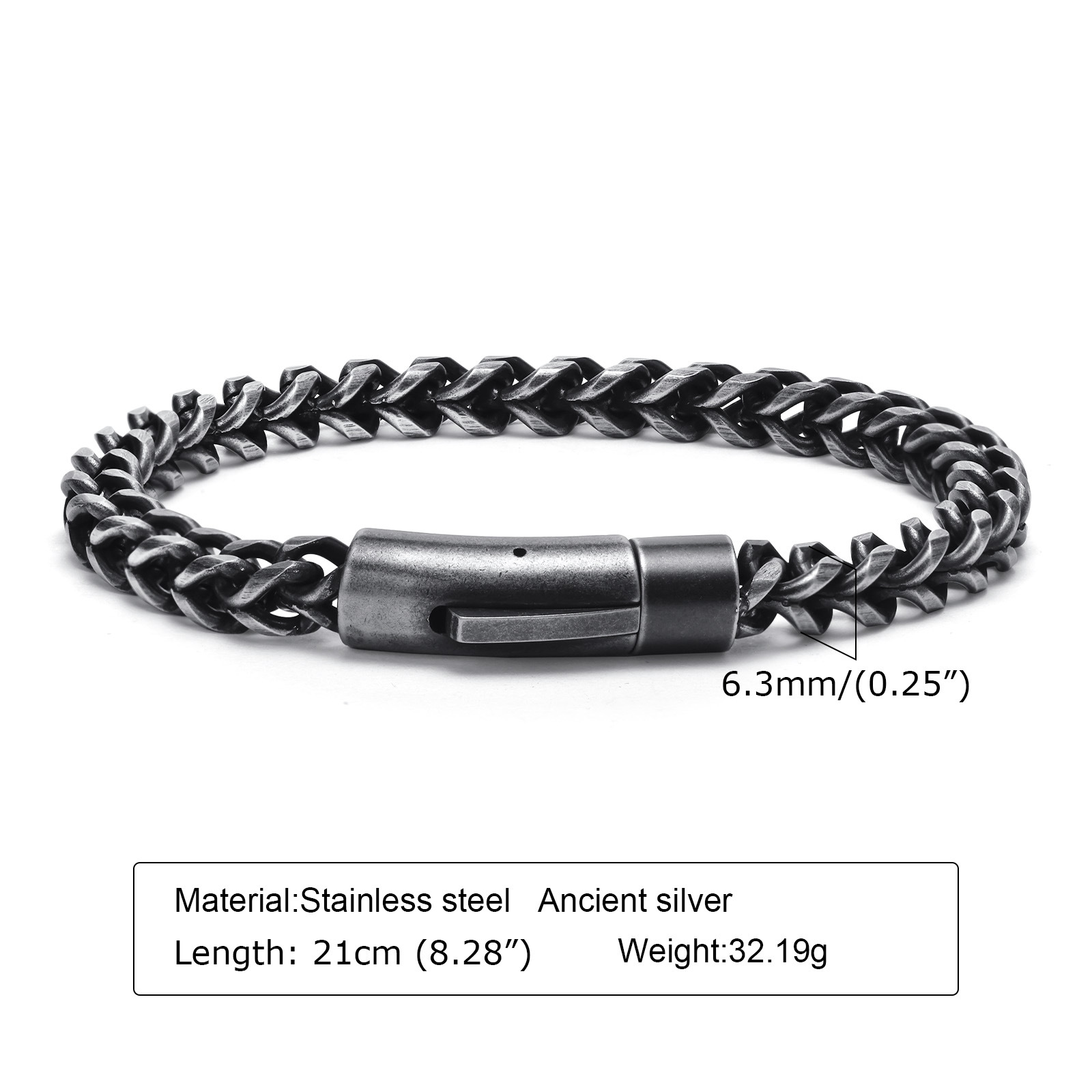 Simple Style Solid Color Stainless Steel Bracelets display picture 1