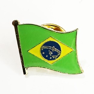 ���� ���ه������ �����Ʒ Brazil FLAG LAPEL PIN BADGE 23