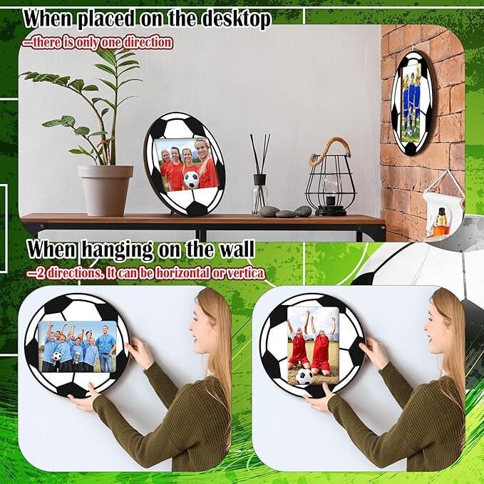 Cross-Border World Cup Football Photo Frame Sports-Themed Decorations Wooden Crafts Ornaments Player Souvenirs Gifts