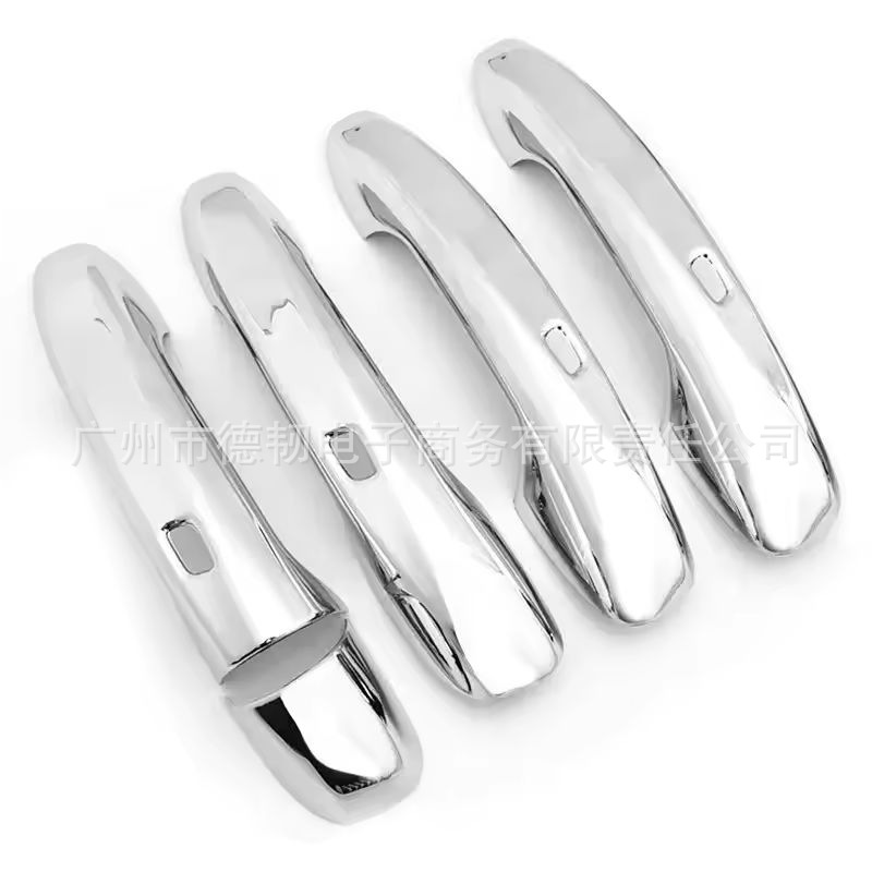 Suitable for Mercedes Benz CLA GLC A C E Class, glossy black door handle with carbon fiber finish