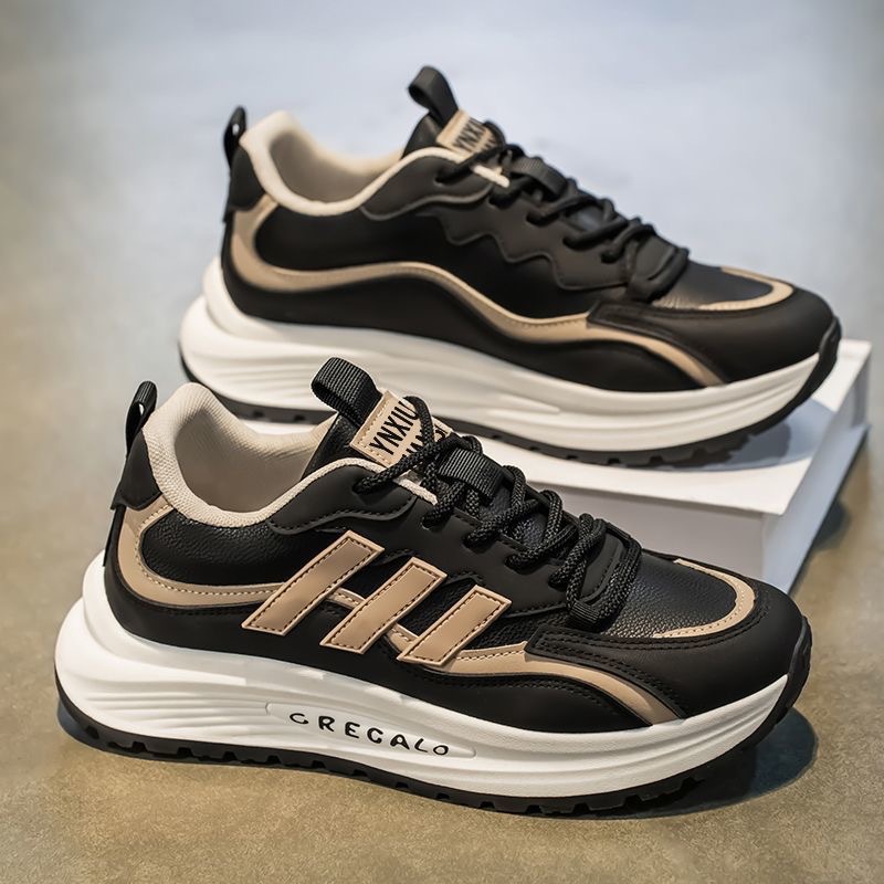 Zapatos de hombre 2025 primavera nuevos zapatos deportivos clásicos de todo fósforo zapatos casuales de hombre pequeños zapatos blancos de moda zapatos ligeros de papá