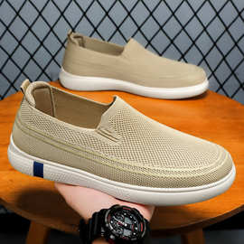 鞋子男休闲鞋新款春季外贸sneakers男鞋大码一脚蹬老北京布鞋批发