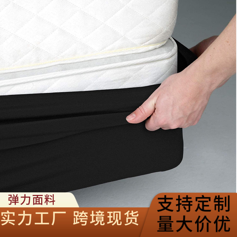 Amazon rok tempat tidur elastis baru rok empat sisi rok tempat tidur d kotak Rok tempat tidur penutup Musim Semi