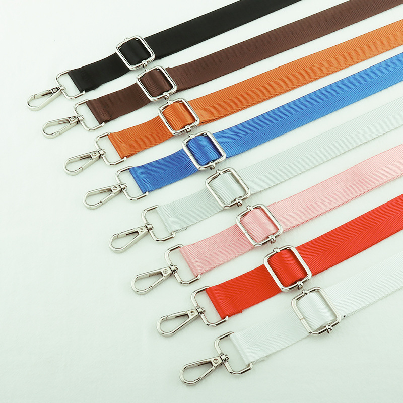 Nylon Material Solid Color Pattern All Seasons Nylon Solid Color Sling Strap Bag Accessories
