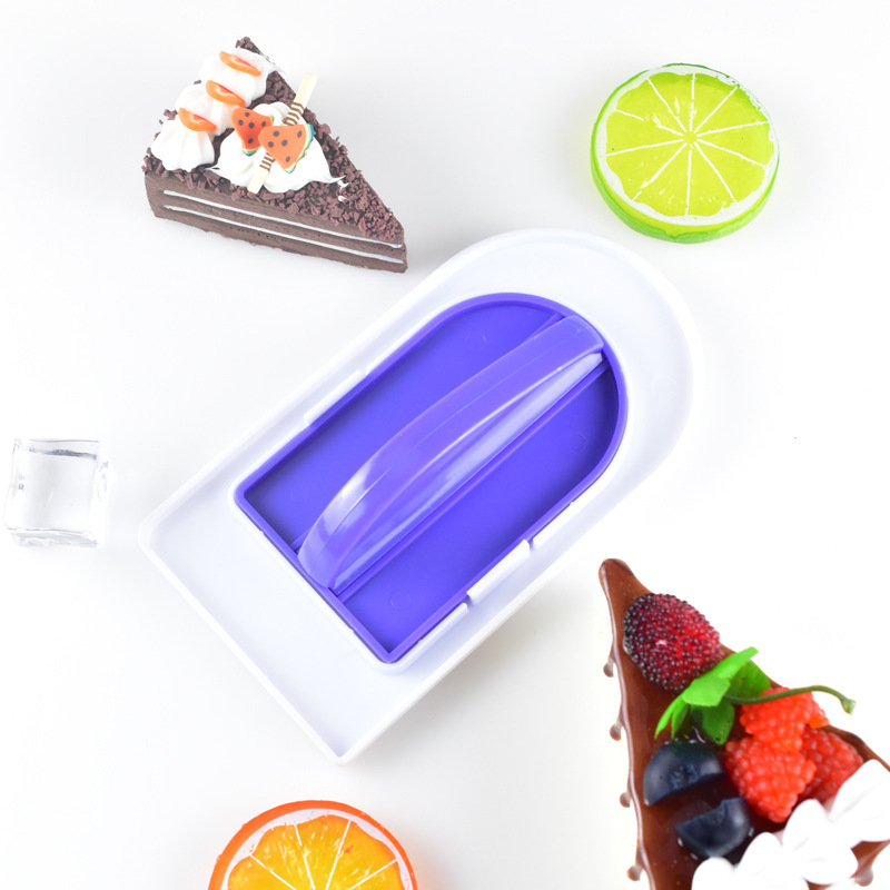 violet 2pcs Removable Invert sugar Cake Surface Cream scraper DIY Baking Tools opp Softcover
